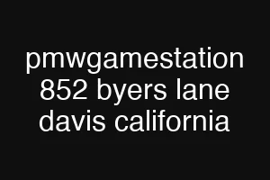 pmwgamestation 852 byers lane davis california
